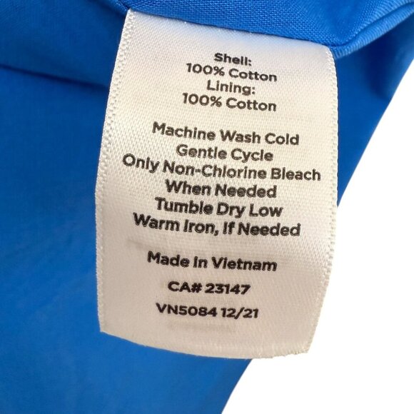 TALBOTS Tiered Midi Skirt Small Petite Blue Paisley Garden Cotton Boho NWT - Picture 11 of 11